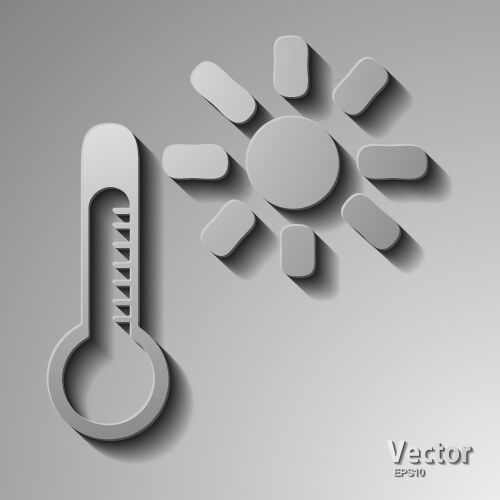 Thermometer icon vector image