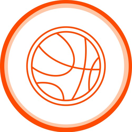 Basketball ball icon Vector Image