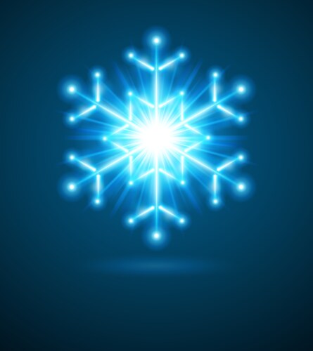 3d snowflake Royalty Free Vector Image - VectorStock