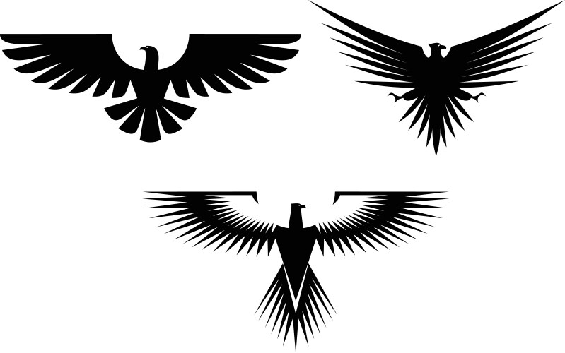Eagle Tattoo Symbol Vector Image