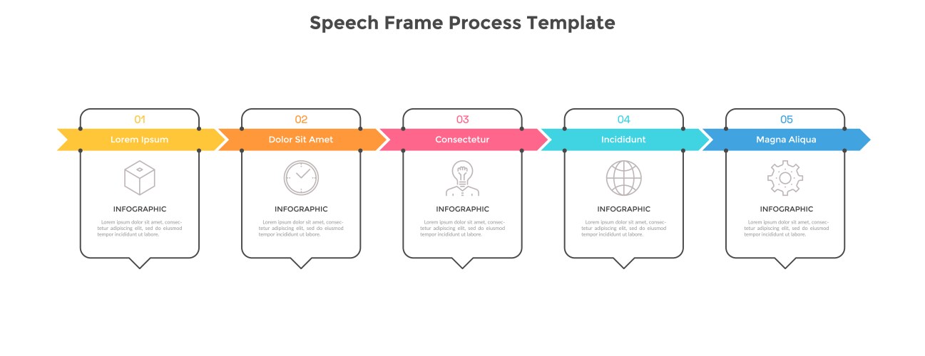 Modern infographic template vector image