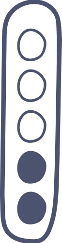 Handdrawn loading bar progress indicator vector image