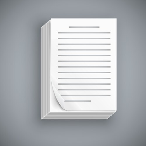 Folded paper sheet Royalty Free Vector Image - VectorStock