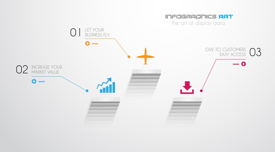 Modern 4 step infographic design template Vector Image