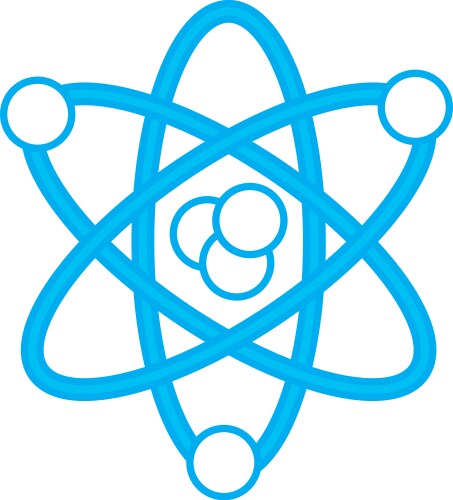 Atom science symbol Royalty Free Vector Image - VectorStock
