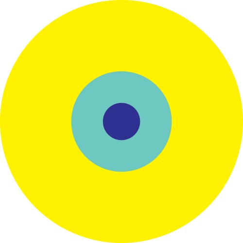 Abstract random circles geometric circular element vector image