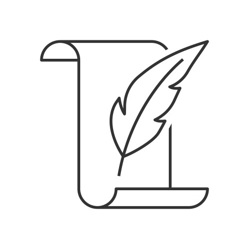 Inkwell With Feather Pen Royalty Free Vector Image