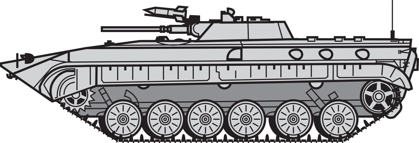 soviet infantry fighting vehicle vector image