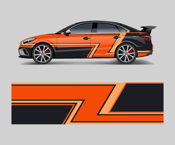 Abstract Racing Decal Vector Image