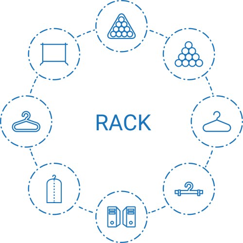 5 rack icons (36824681) – Free Vector | VectorStock
