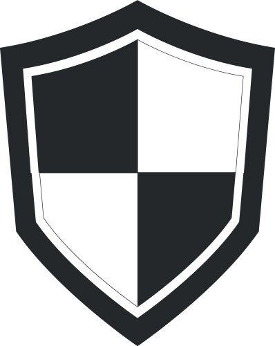 Blank shield icon Royalty Free Vector Image - VectorStock