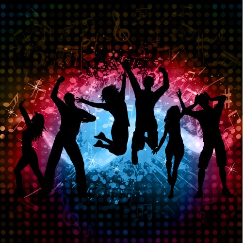 People dancing Royalty Free Vector Image - VectorStock