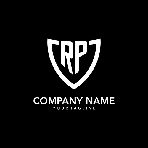 Tv letters logo medieval monogram black and white Vector Image