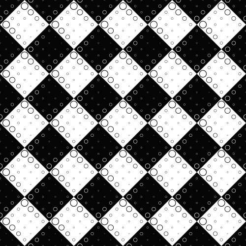 Black and white ring pattern background design – Free Vector | VectorStock