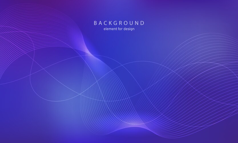Abstract background wave element for design vector image