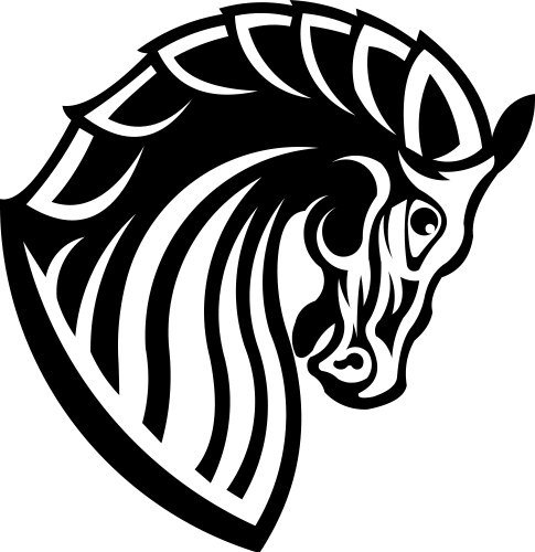Head horse Vector Image