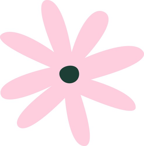 Flower hand drawn Royalty Free Vector Image - VectorStock
