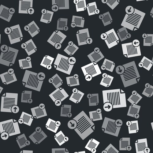 Grey upload file icon isolated seamless pattern vector image