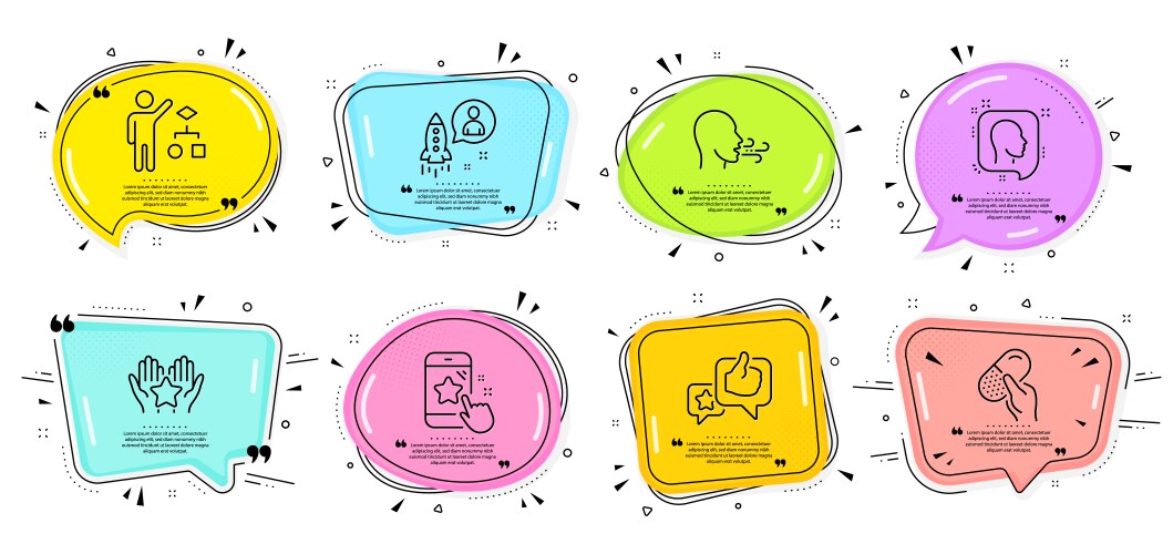 Like startup and head icons set algorithm vektorbild