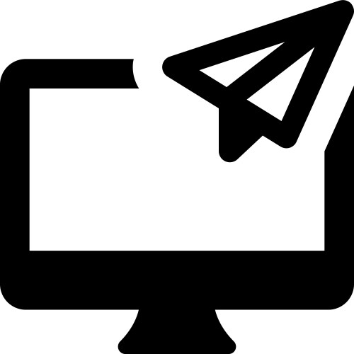 Sending or sharing file data via computer vector image