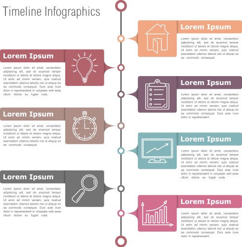 Modern infographic design template Royalty Free Vector Image