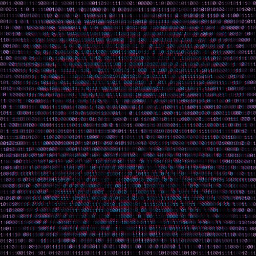 Binary code abstract background vector image