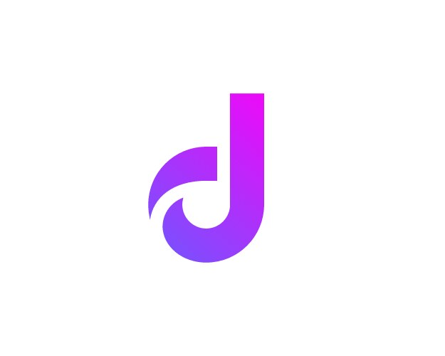 P purple letter logo design with liquid effect Vector Image