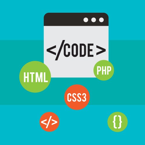 Program coding website vektorbild