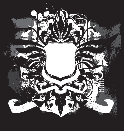 Grunge shield Royalty Free Vector Image - VectorStock