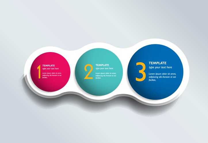 2 step options template scheme diagram chart Vector Image