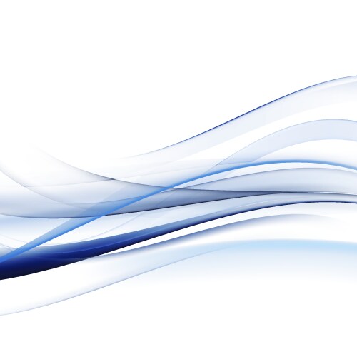 Abstract blue transparent wave background Vector Image
