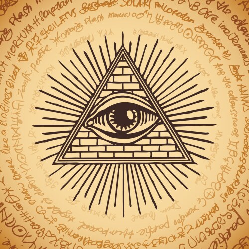 Eye of Providence Pyramid Vector Image