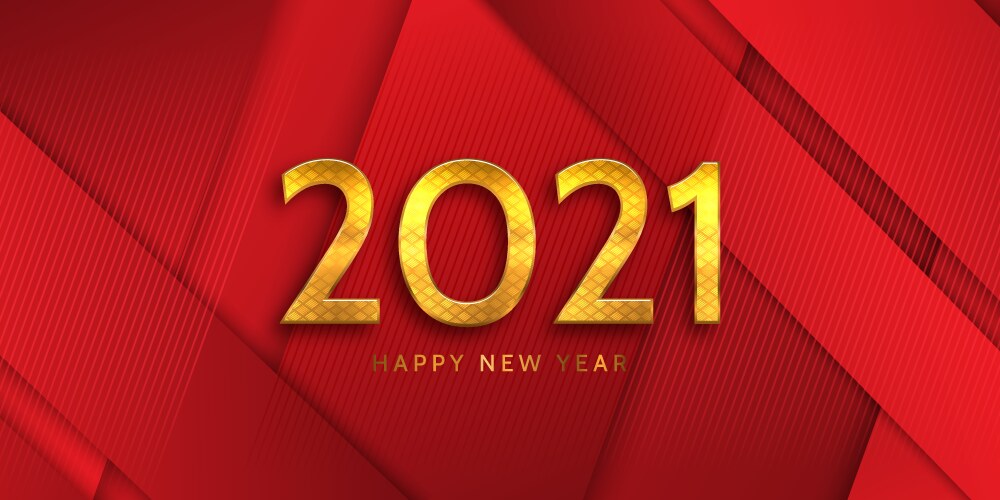 happy new year banner design vector image