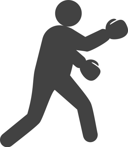 Free boxing sport silhouettes – Free Vector | VectorStock