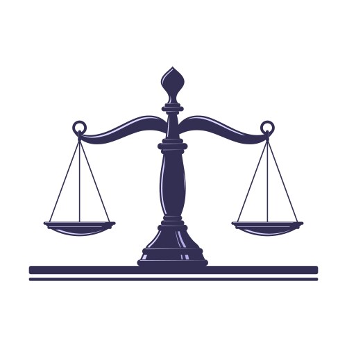 Justice Scales Symbol Vector Image