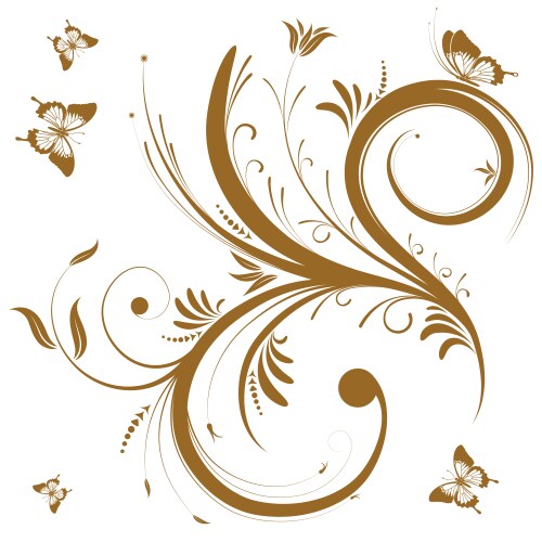 Floral design element Royalty Free Vector Image