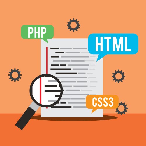 Program coding website vector image