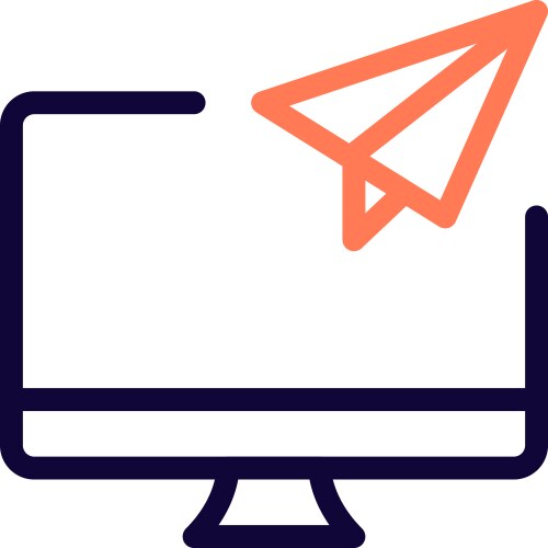 Sending or sharing file data via computer vector image
