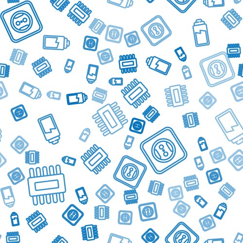 Set line processor with microcircuits cpu vector image