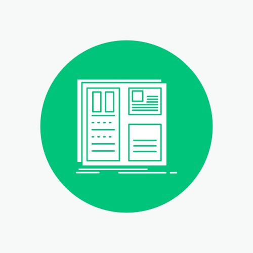 Interface Grid Icon - UI Layout vector image