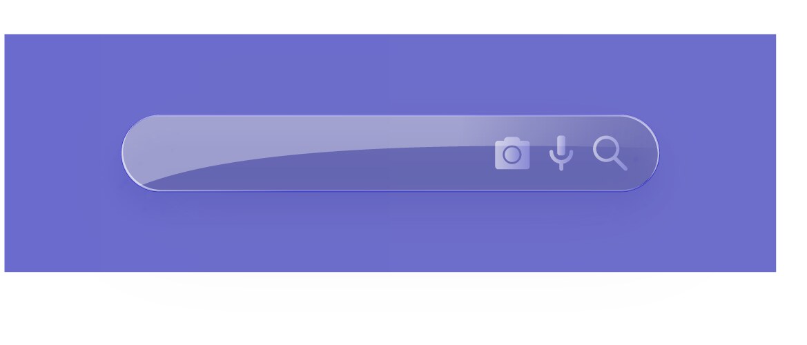 Search bar internet box website ui bars vector image