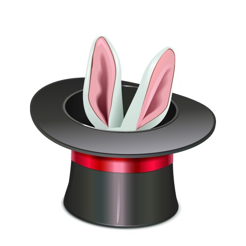 Bunny in a hat Royalty Free Vector Image - VectorStock