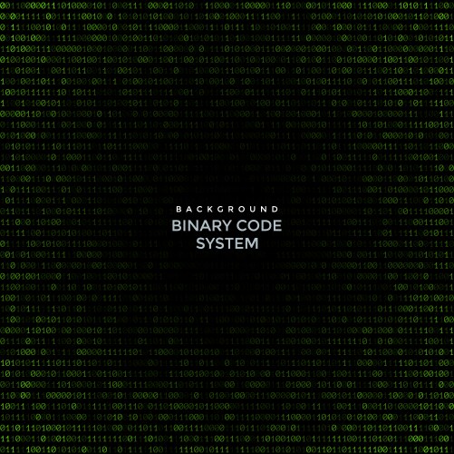 Abstract Binary Code Background vector image