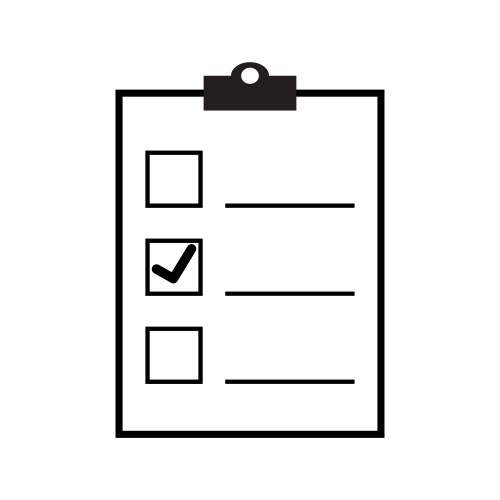 Checklist icon design abstract vector image