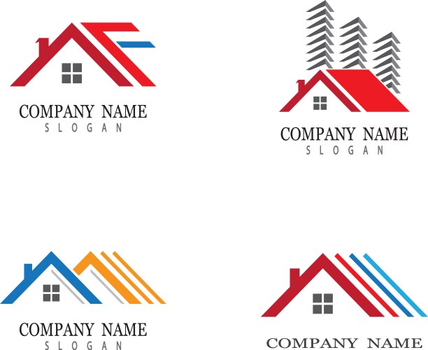 Modern House Symbol - Property Logo Vector Image