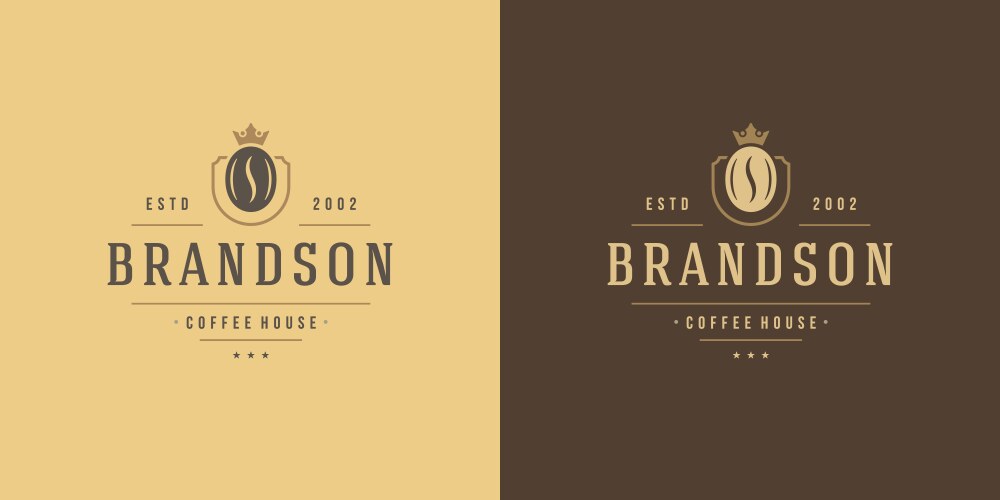 Coffee shop logo template vector image