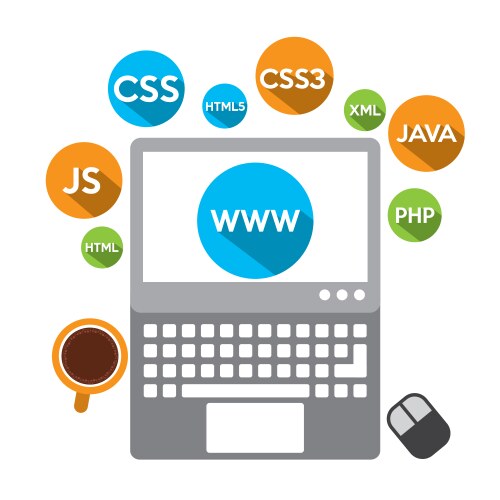 Programming language vector image