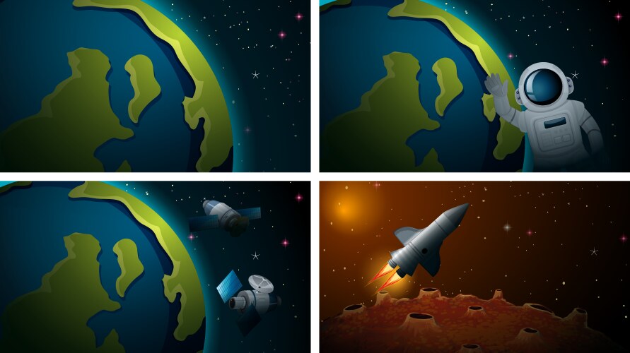 Set galaxy element Royalty Free Vector Image - VectorStock