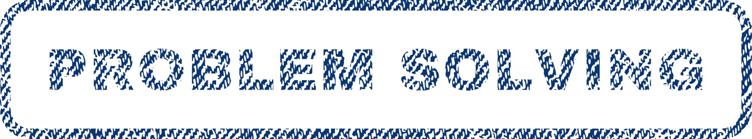 Problem solving textile stamp vector image