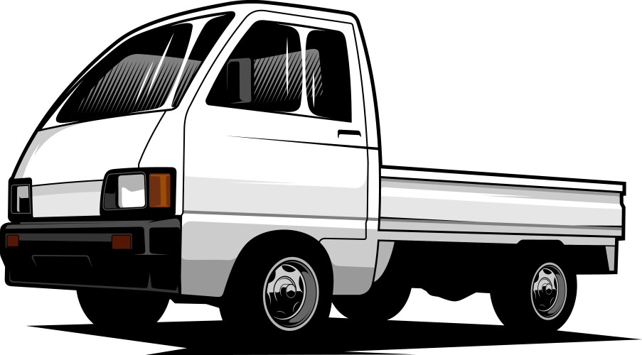 Pickup truck logo Royalty Free Vector Image - VectorStock